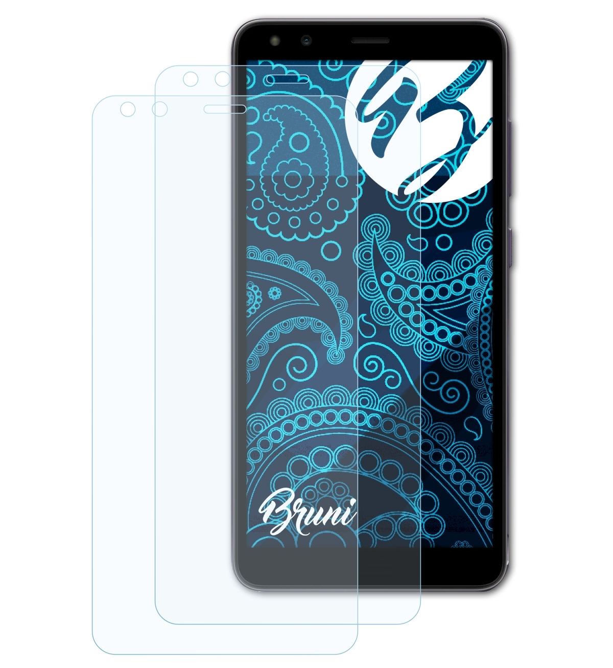 Plus) BRUNI Nokia 2x Schutzfolie(für Basics-Clear C01