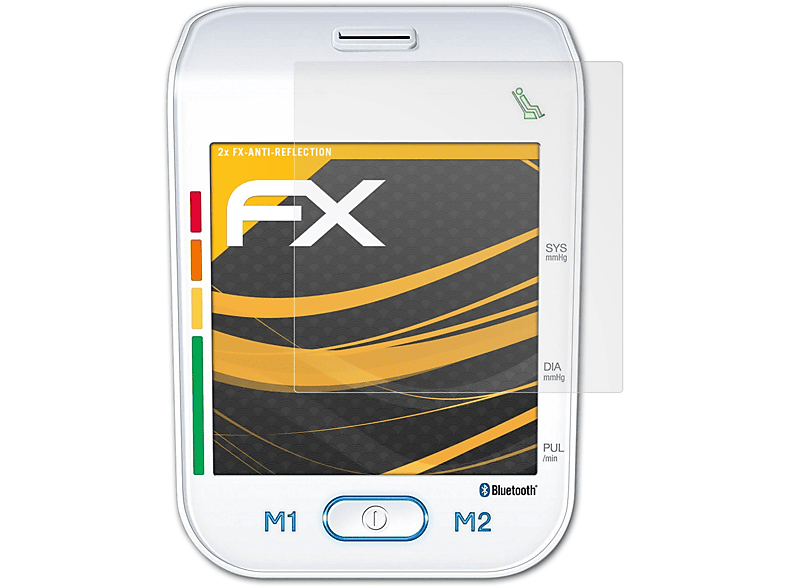 ATFOLIX 2x FX-Antireflex Displayschutz(für BM Beurer 77)