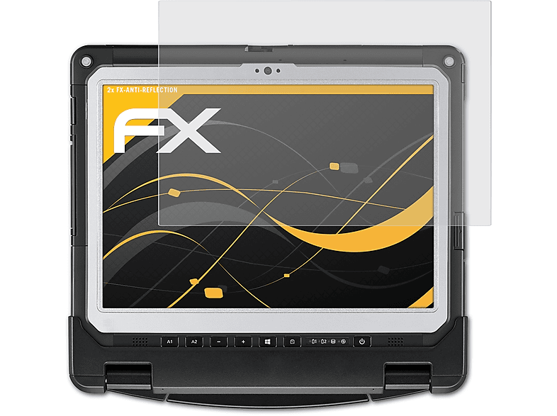 ATFOLIX 2x FX-Antireflex Displayschutz(für Panasonic ToughBook 33 Tablet)