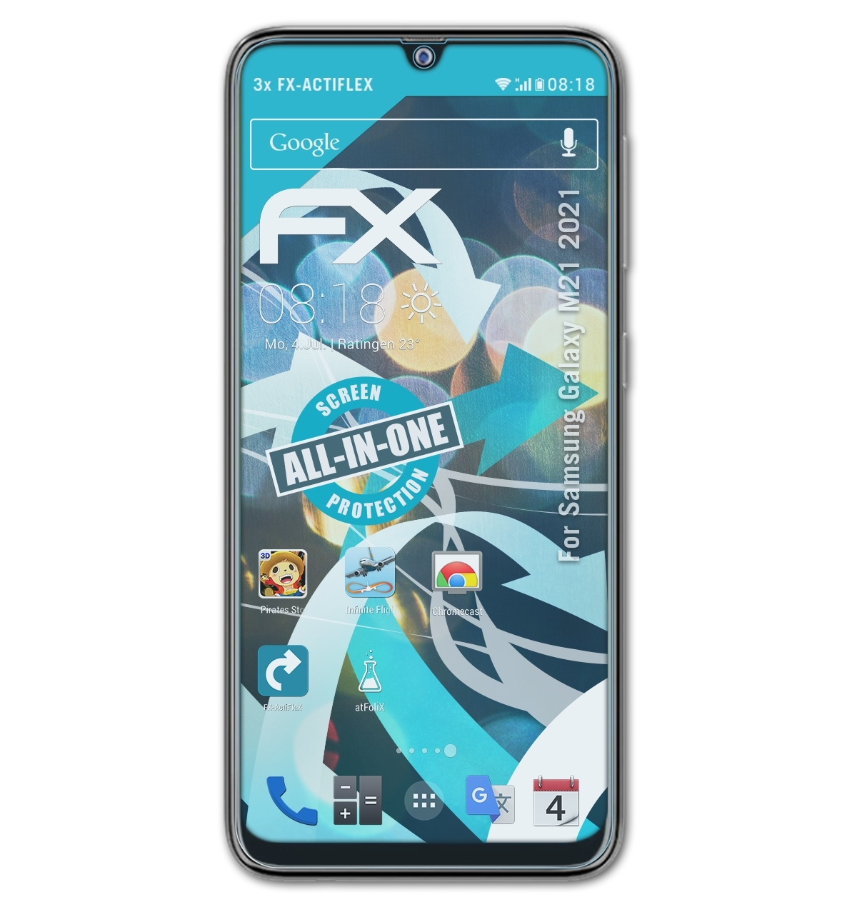 FX-ActiFleX ATFOLIX Galaxy Displayschutz(für Samsung M21 (2021)) 3x
