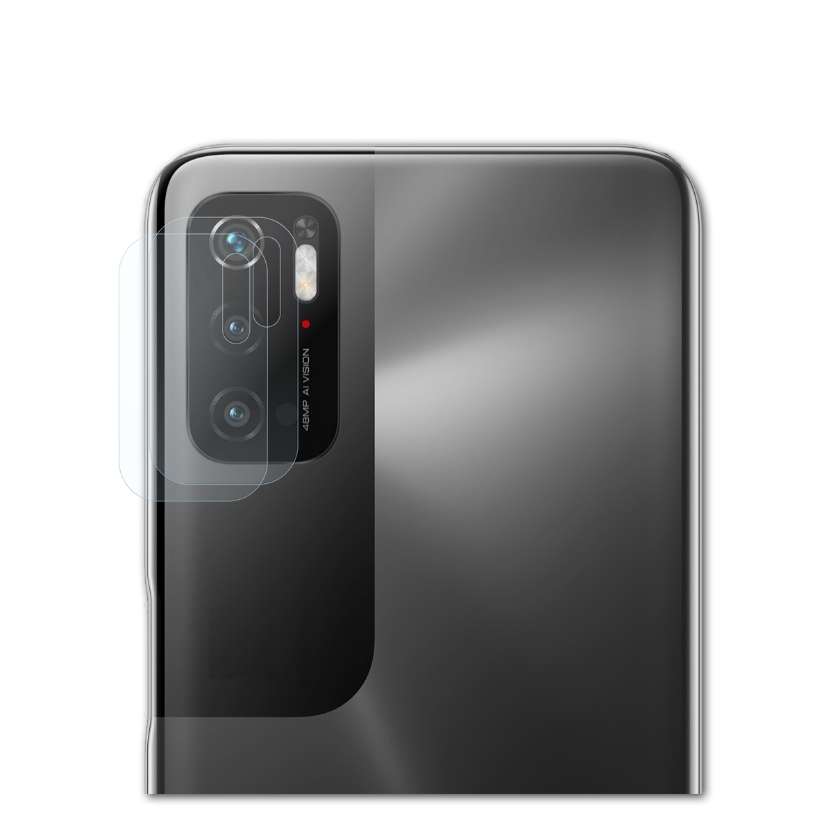 BRUNI 2x M3 Pro Poco Xiaomi Basics-Clear Schutzfolie(für Lens)