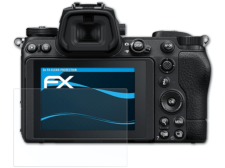 ATFOLIX 3x FX-Clear Displayschutz(für Nikon Z7 II)