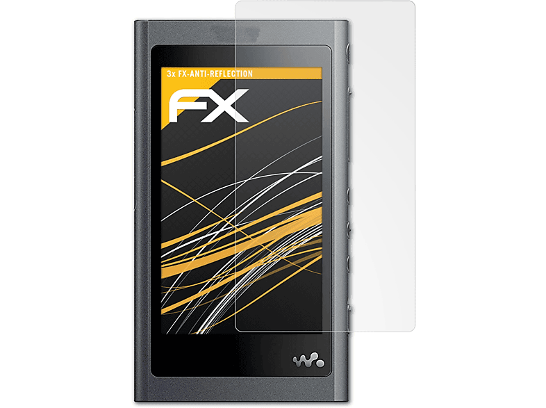 ATFOLIX 3x FX-Antireflex Displayschutz(für NW-A50) Sony Walkman