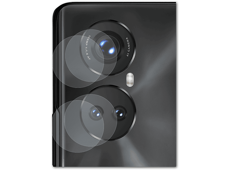 BRUNI 2x Basics-Clear Schutzfolie(für Honor Pro 50 (Lens))