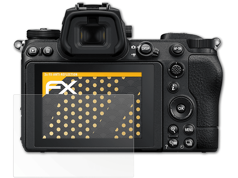 ATFOLIX 3x FX-Antireflex Displayschutz(für Nikon Z7 II)