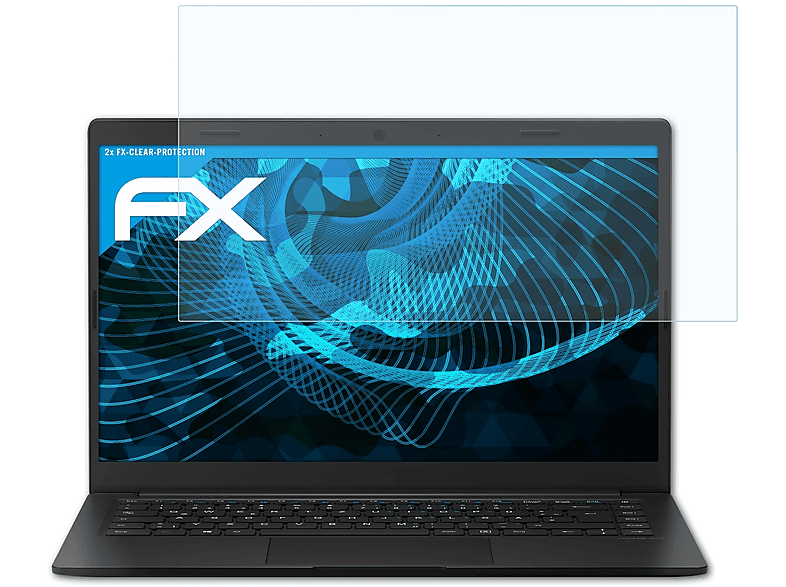 ATFOLIX 2x FX-Clear Displayschutz(für Medion AKOYA S15447 (MD61993))