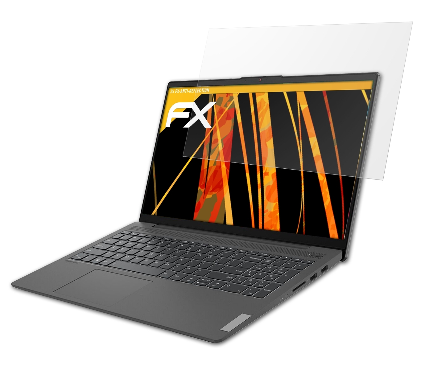 ATFOLIX 2x FX-Antireflex Displayschutz(für Lenovo inch)) 5 IdeaPad (15