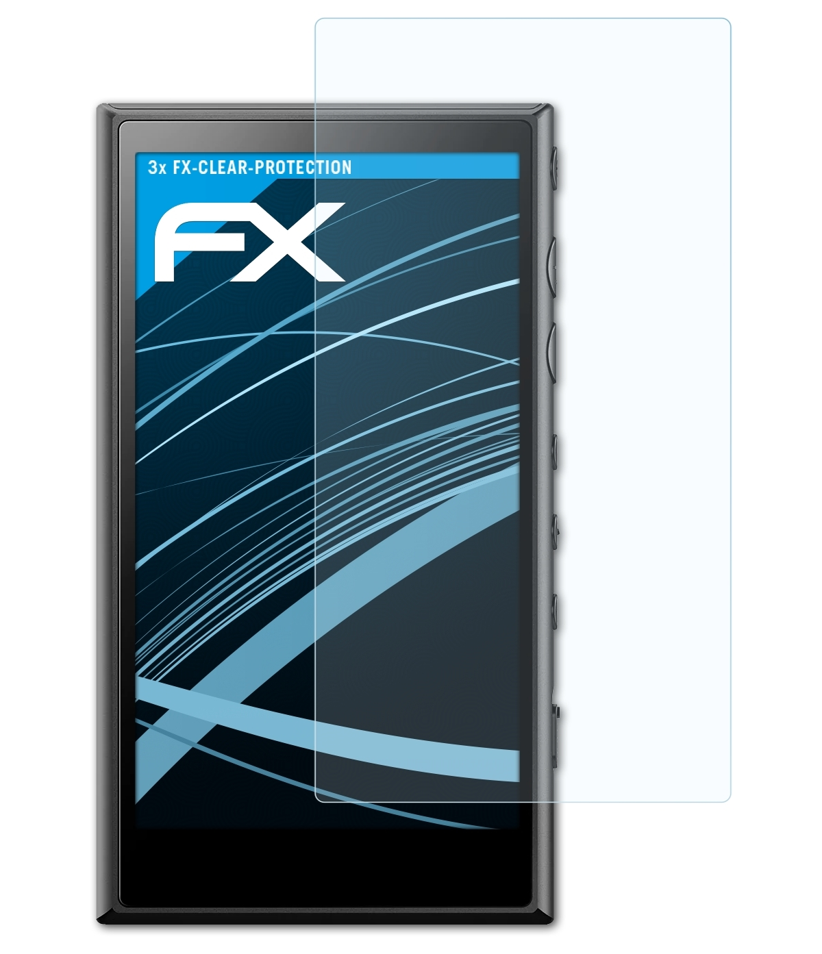ATFOLIX 3x FX-Clear Displayschutz(für Walkman Sony NW-A100)
