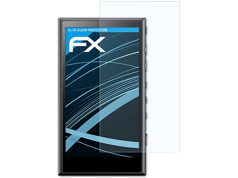 Walkman NW-A100) Sony FX-Clear ATFOLIX Displayschutz(für 3x