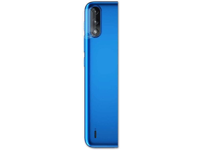 BRUNI 2x Motorola Power Schutzfolie(für Basics-Clear Moto E7i Lens)