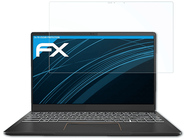 ATFOLIX 2x FX-Clear Displayschutz(für MSI Summit E14)