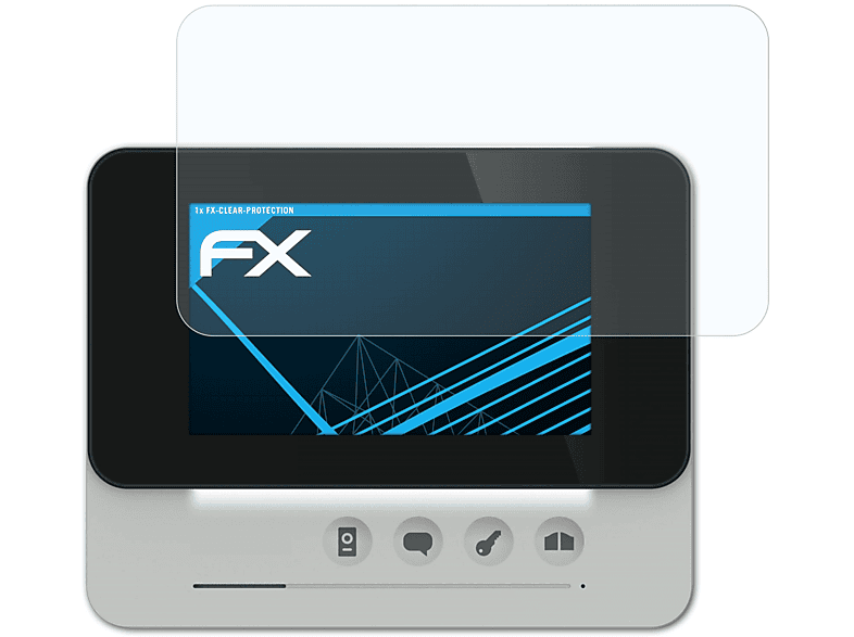 ATFOLIX FX-Clear Displayschutz(für 4.3 AddCompact Philips Inch (DES9300DDE/10)) WelcomeEye