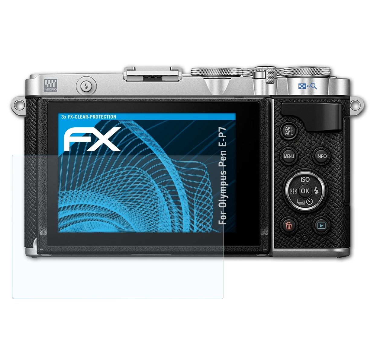 ATFOLIX 3x FX-Clear Displayschutz(für Olympus E-P7) Pen
