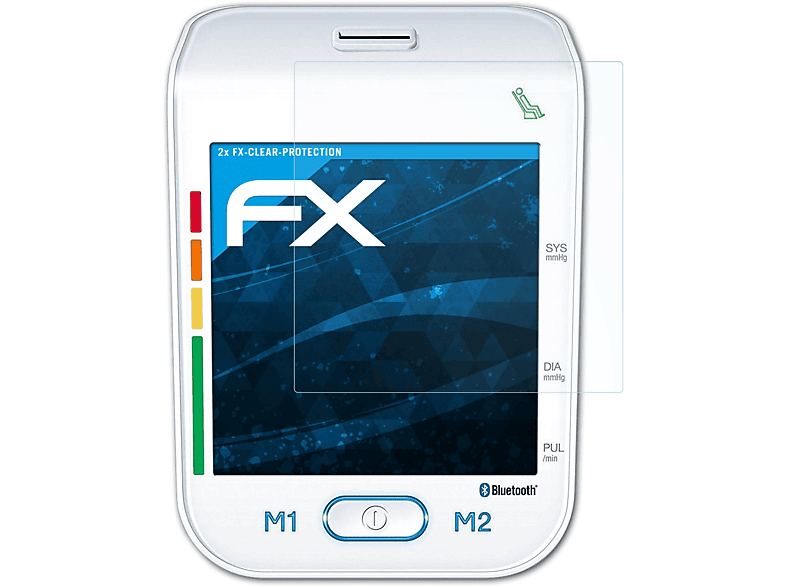 ATFOLIX 2x FX-Clear Displayschutz(für Beurer BM 77)