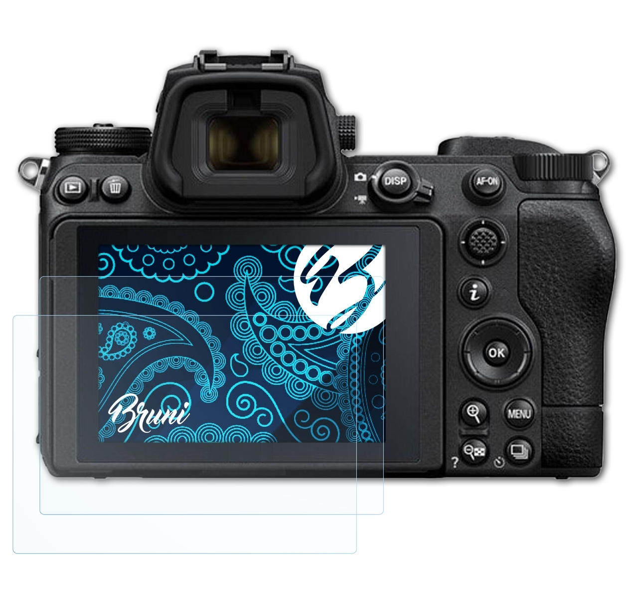 BRUNI 2x Nikon II) Schutzfolie(für Z6 Basics-Clear