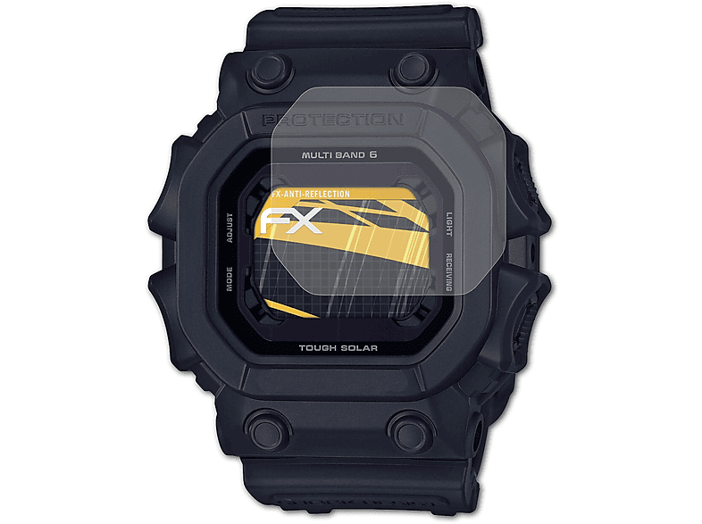 ATFOLIX 3x FX-Antireflex Displayschutz(für Casio GXW-56BB-1ER) | Smartwatch Schutzfolien & Gläser