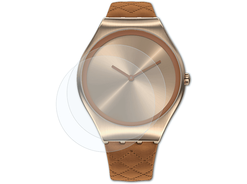 Swatch 2x Quilted) BRUNI Basics-Clear Schutzfolie(für Brown