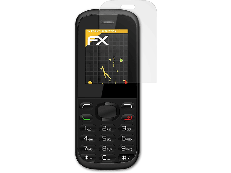 ATFOLIX 3x FX-Antireflex Displayschutz(für Beafon C70)