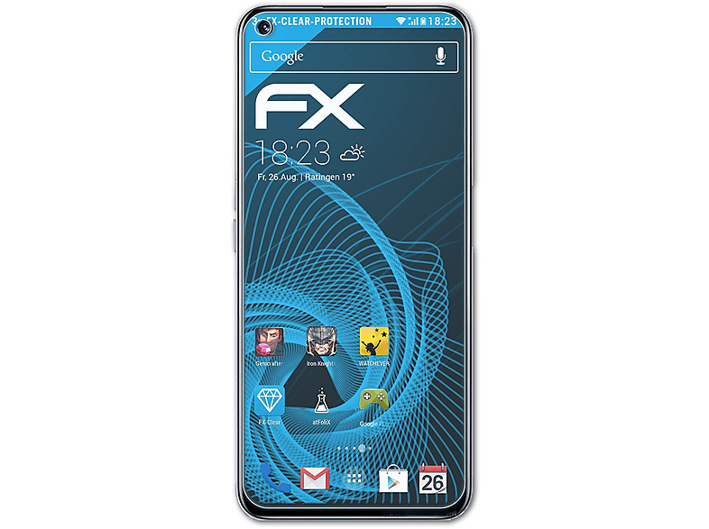 ATFOLIX 3x FX-Clear Displayschutz(für Realme 8i)