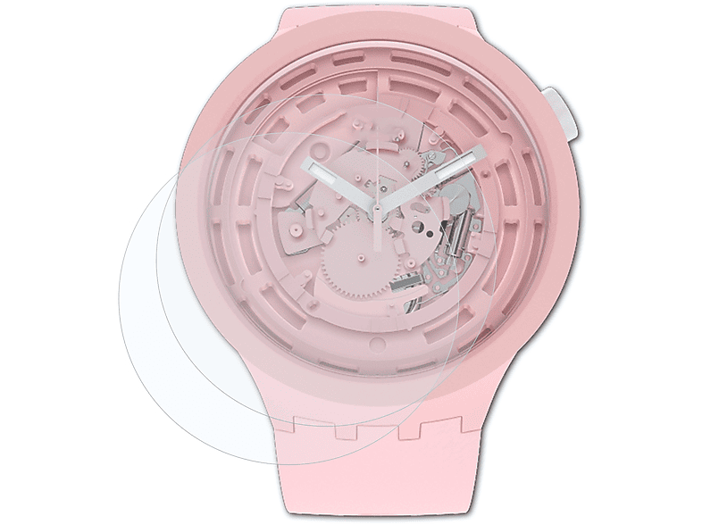 BRUNI 2x Basics-Clear Schutzfolie(für Swatch C-Pink)