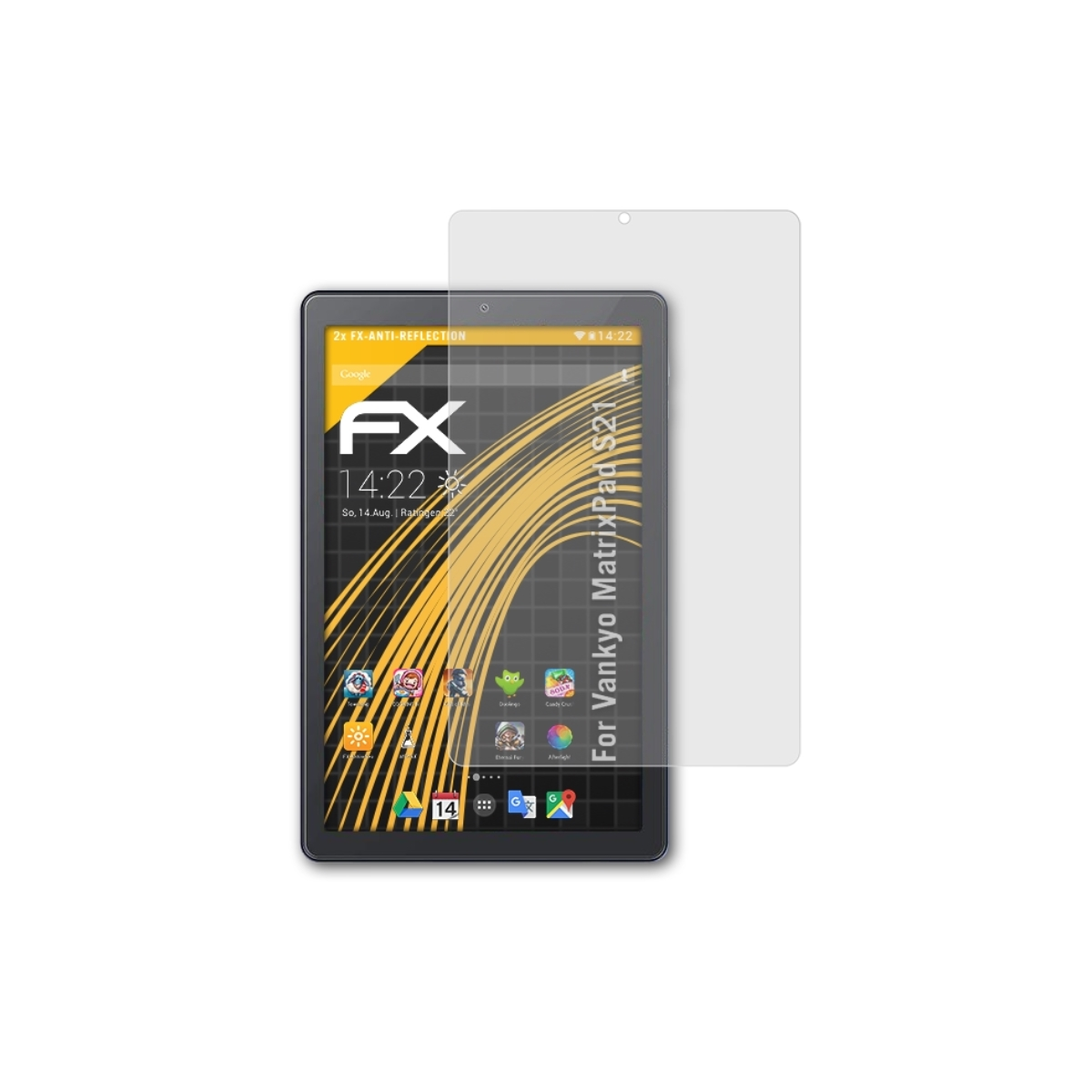 ATFOLIX 2x FX-Antireflex Displayschutz(für S21) MatrixPad Vankyo