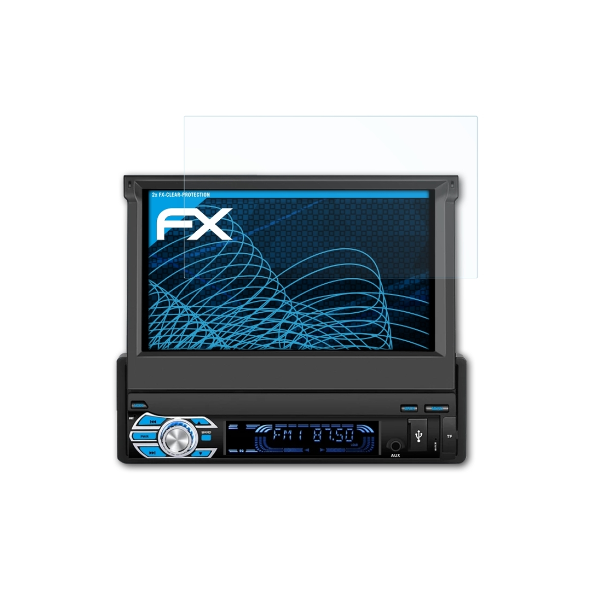 ATFOLIX 2x FX-Clear Displayschutz(für Pumpkin (7 AA0553B Inch))