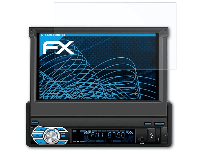 ATFOLIX 2x FX-Clear Displayschutz(für Pumpkin AA0553B Inch)) (7