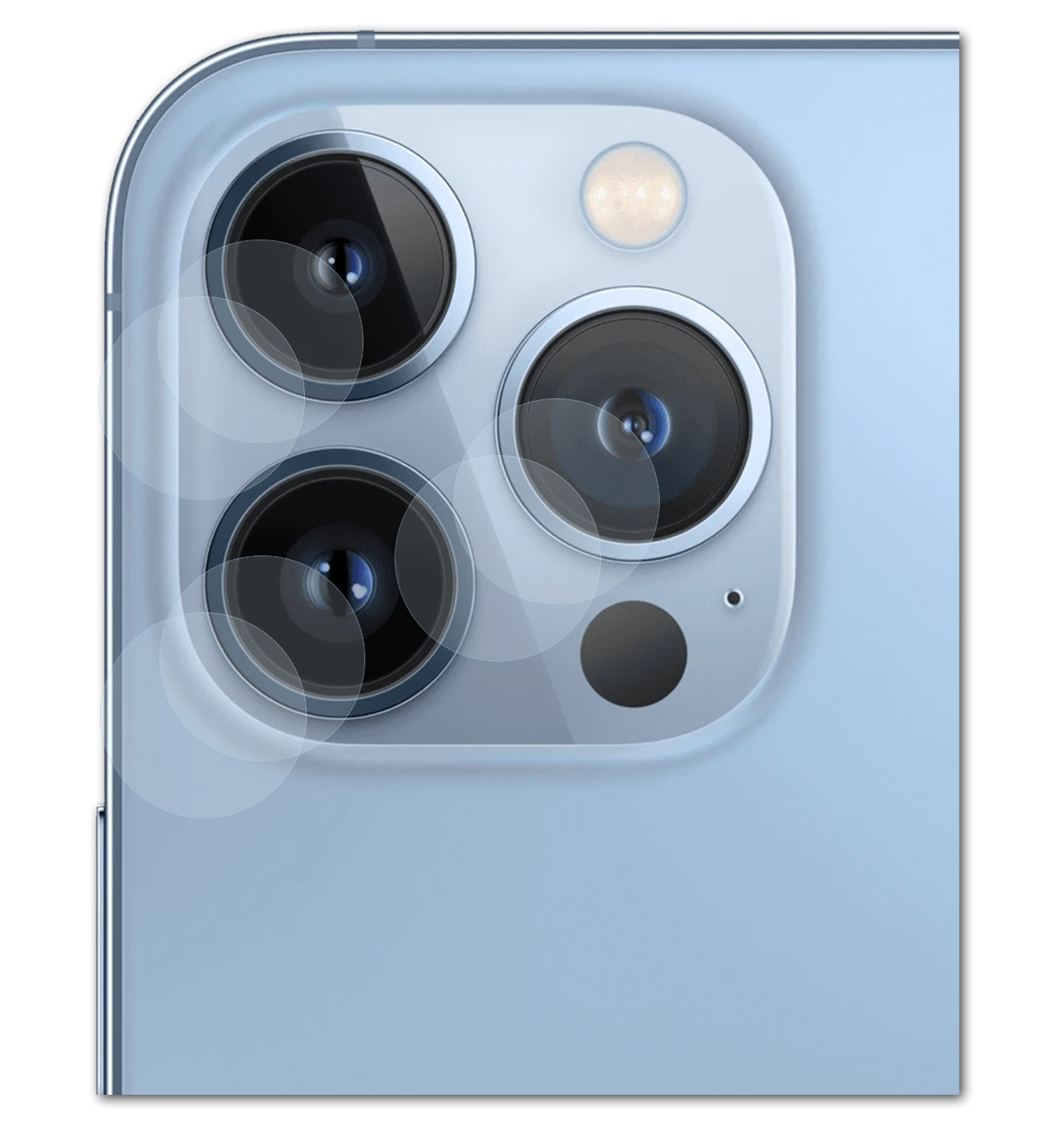 BRUNI 2x Basics-Clear Schutzfolie(für Apple Lens) iPhone 13