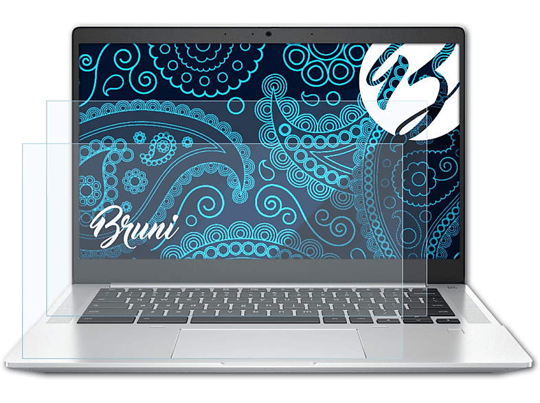 BRUNI 2x Basics-Clear Schutzfolie(für HP G2) Pro c640
