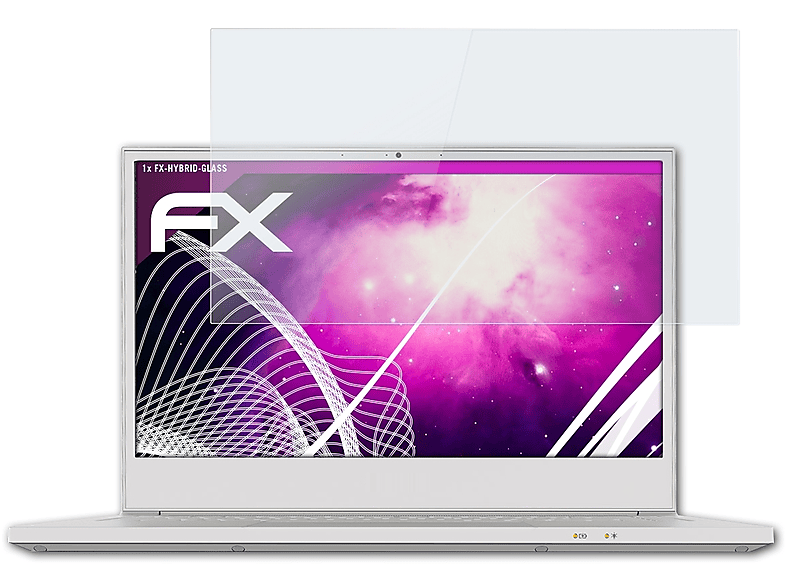 FX-Hybrid-Glass Schutzglas(für ATFOLIX ConceptD Acer 3 Pro (CN314-72P))