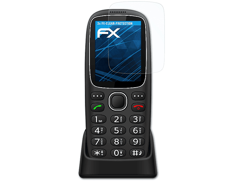 Beafon 3x FX-Clear ATFOLIX Displayschutz(für SL360)