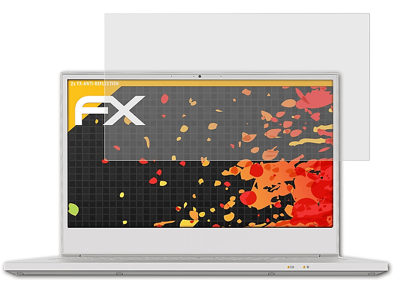 Displayschutz(für (CN315-72P)) Pro 2x ATFOLIX FX-Antireflex ConceptD 3 Acer