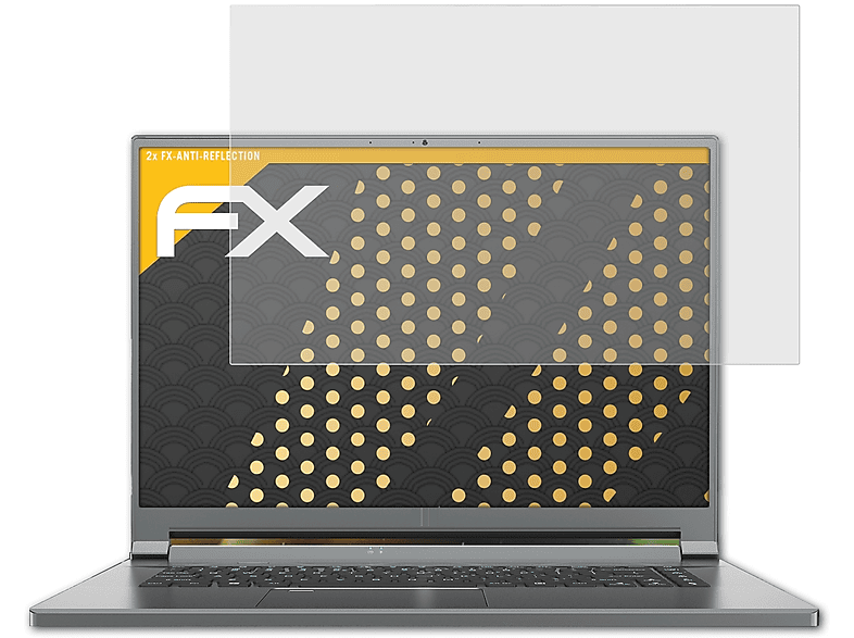 ATFOLIX 2x FX-Antireflex Displayschutz(für Acer Predator Triton 500 SE (PT516-51s))