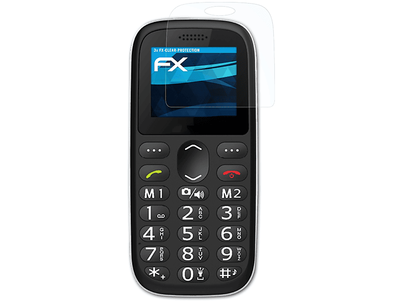 ATFOLIX 3x FX-Clear Displayschutz(für Beafon SL160)