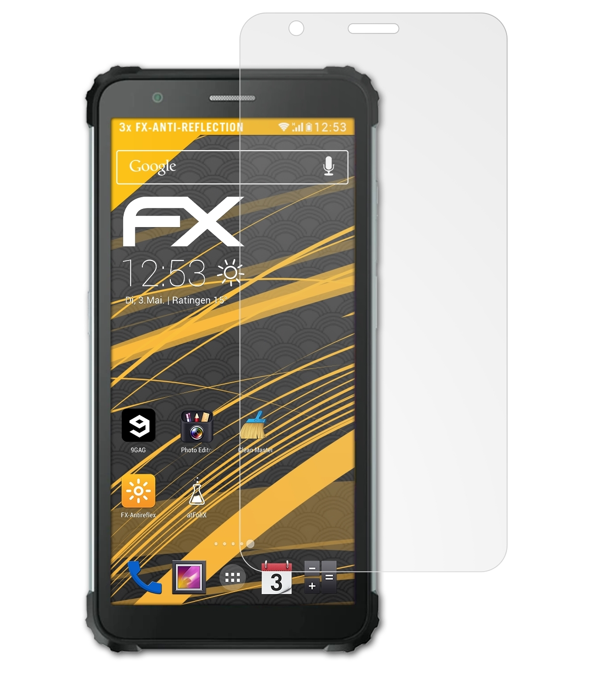 ATFOLIX 3x FX-Antireflex Displayschutz(für Blackview Pro) BV6600