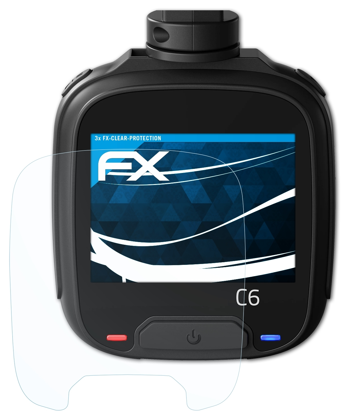 ATFOLIX 3x FX-Clear Displayschutz(für Lamax C6)