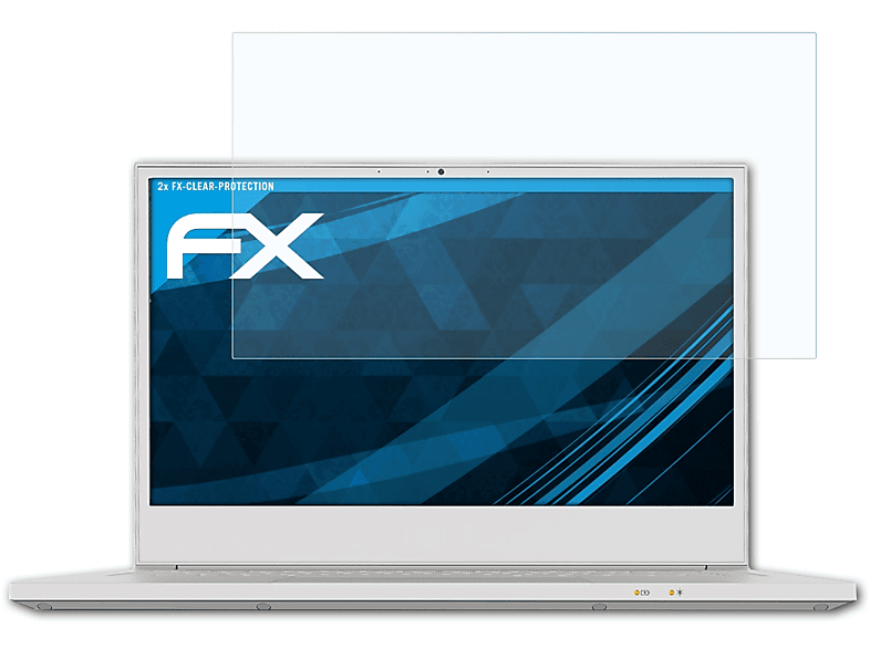 ATFOLIX 2x FX-Clear Displayschutz(für Acer 3 ConceptD (CN314-72P)) Pro