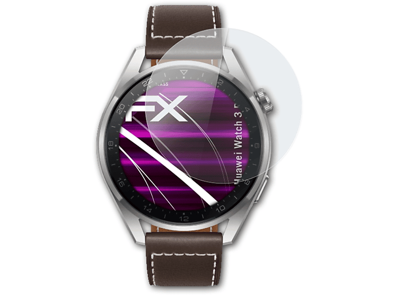 3 Schutzglas(für Huawei FX-Hybrid-Glass Watch ATFOLIX Pro)