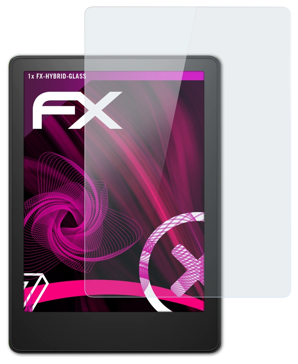 2021)) ATFOLIX (11. Schutzglas(für Generation Kindle Paperwhite Amazon FX-Hybrid-Glass Kids