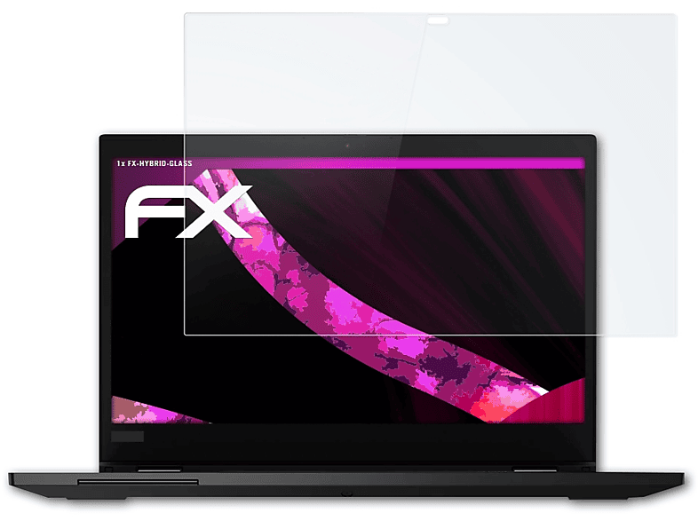 ATFOLIX FX-Hybrid-Glass Schutzglas(für Lenovo ThinkPad L13 Yoga (Gen 2))