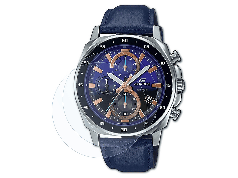 2 Protections D'écran Bruni Pour Casio GA-2200M-4AER - Film Transparent Anti-rayures - Fabriqué En Allemagne