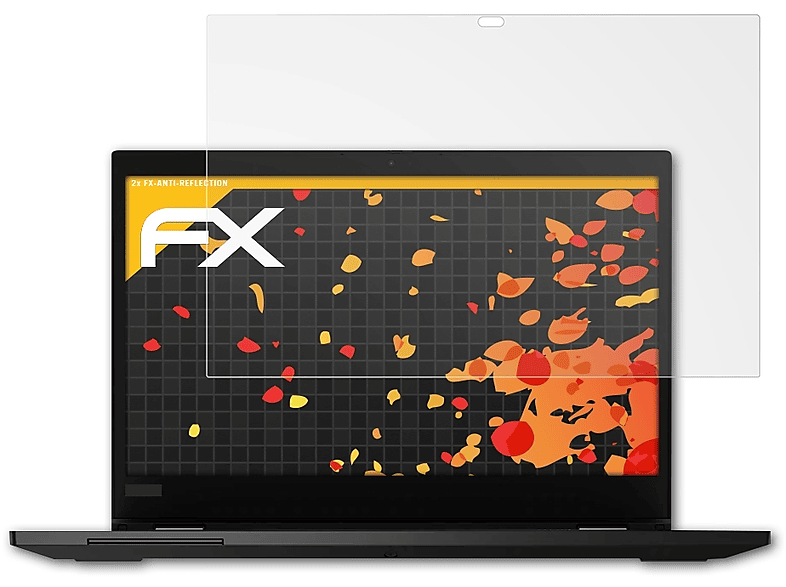 ATFOLIX 2x FX-Antireflex Displayschutz(für Lenovo L13 2)) Yoga ThinkPad (Gen