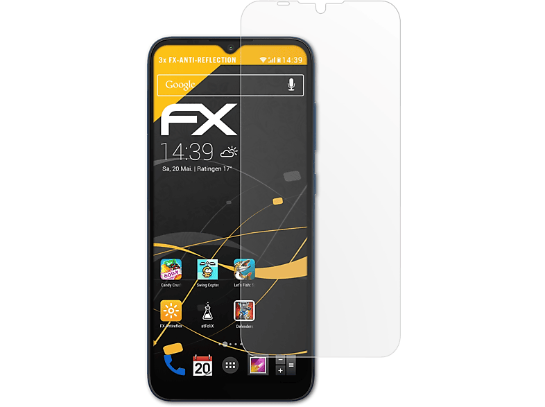 ATFOLIX 3x Displayschutz(für Plus) C20 Nokia FX-Antireflex