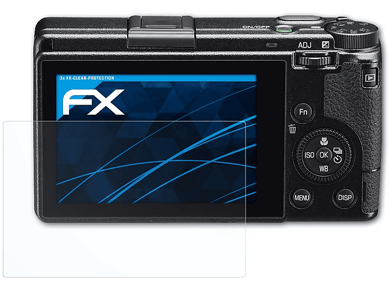 ATFOLIX 3x FX-Clear Displayschutz(für Ricoh GR IIIx)