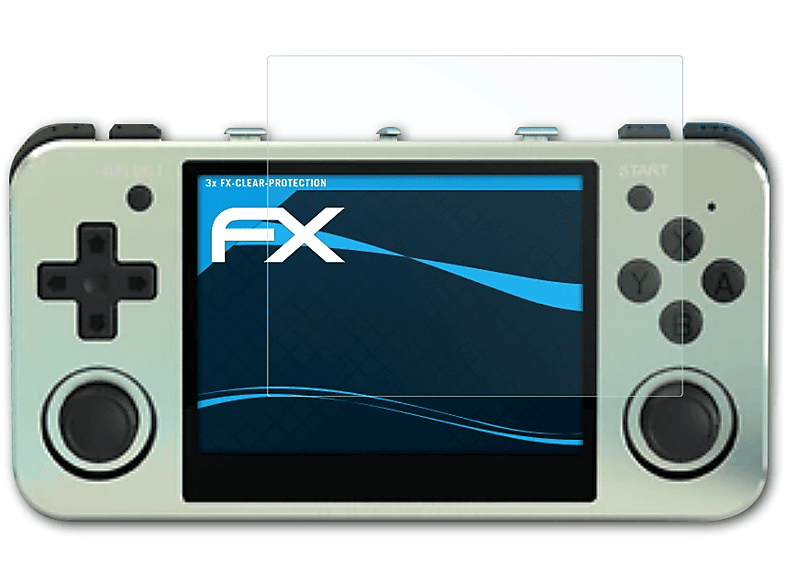 ATFOLIX 3x FX-Clear Displayschutz(für Anbernic RG351MP)