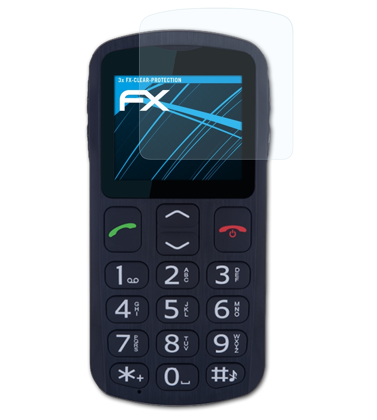 3x ATFOLIX FX-Clear Beafon Displayschutz(für SL250)