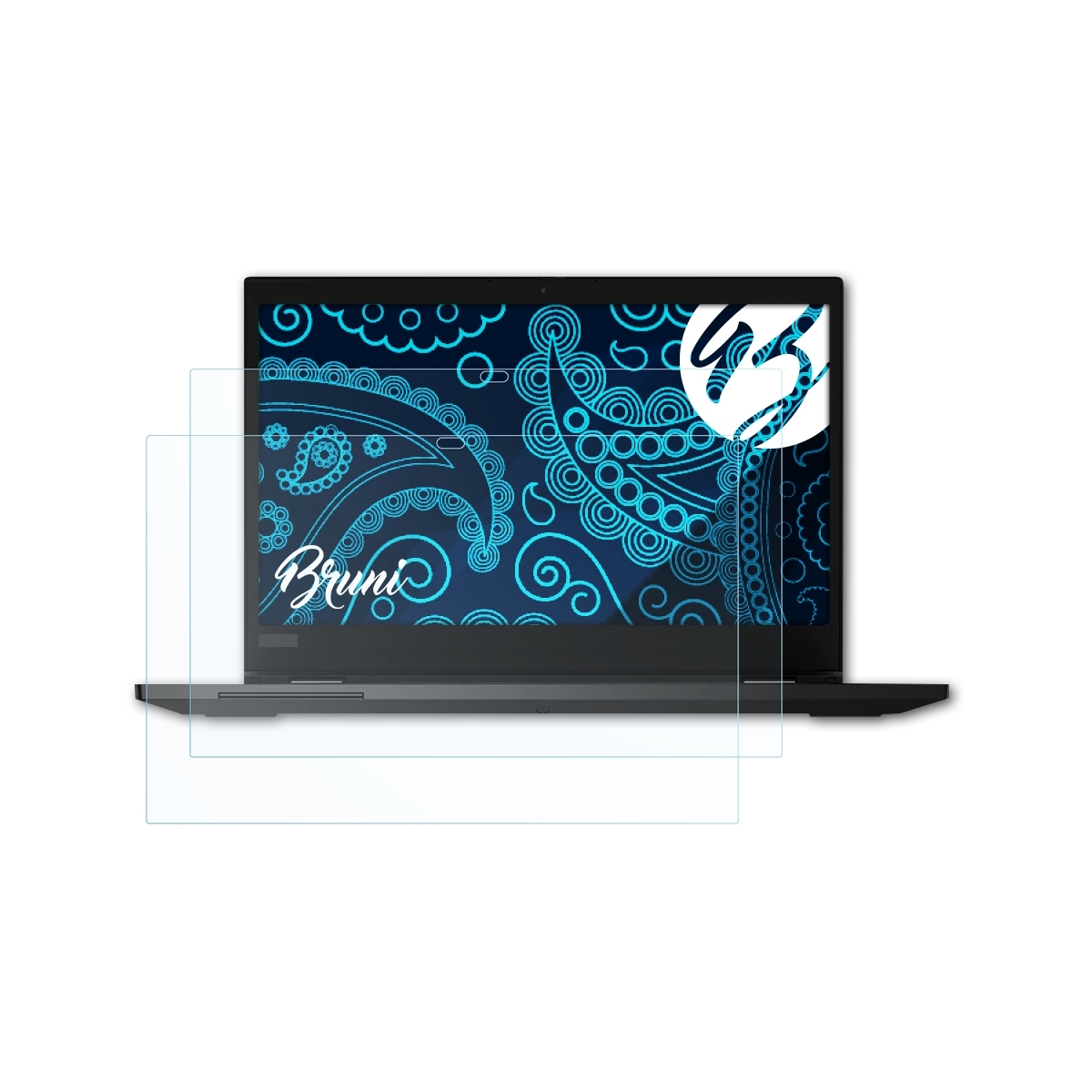 BRUNI 2x Basics-Clear Schutzfolie(für Yoga L13 Lenovo 2)) (Gen ThinkPad