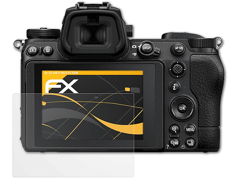 ATFOLIX 3x Nikon FX-Antireflex II) Z6 Displayschutz(für