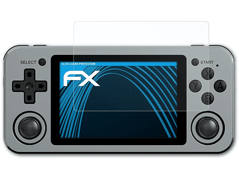 ATFOLIX 3x FX-Clear Displayschutz(für Anbernic RG351M)