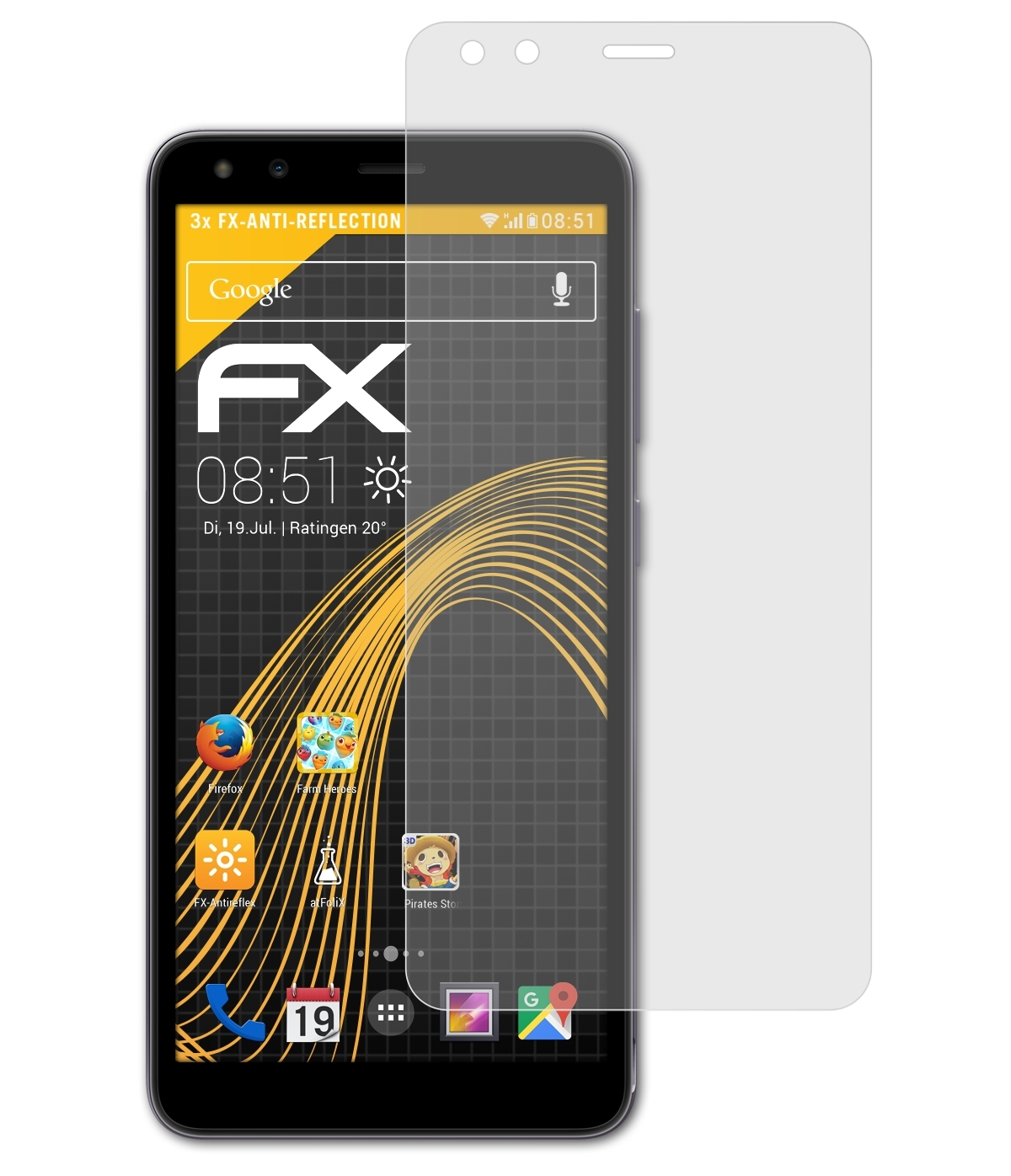 Nokia Edition) ATFOLIX 2nd 3x FX-Antireflex C1 Displayschutz(für